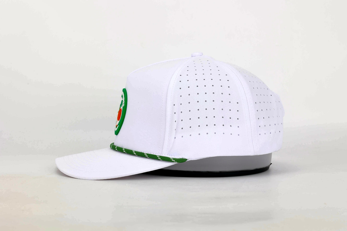 Performance Rope Hat - White or Black, Silicone Patch Logo