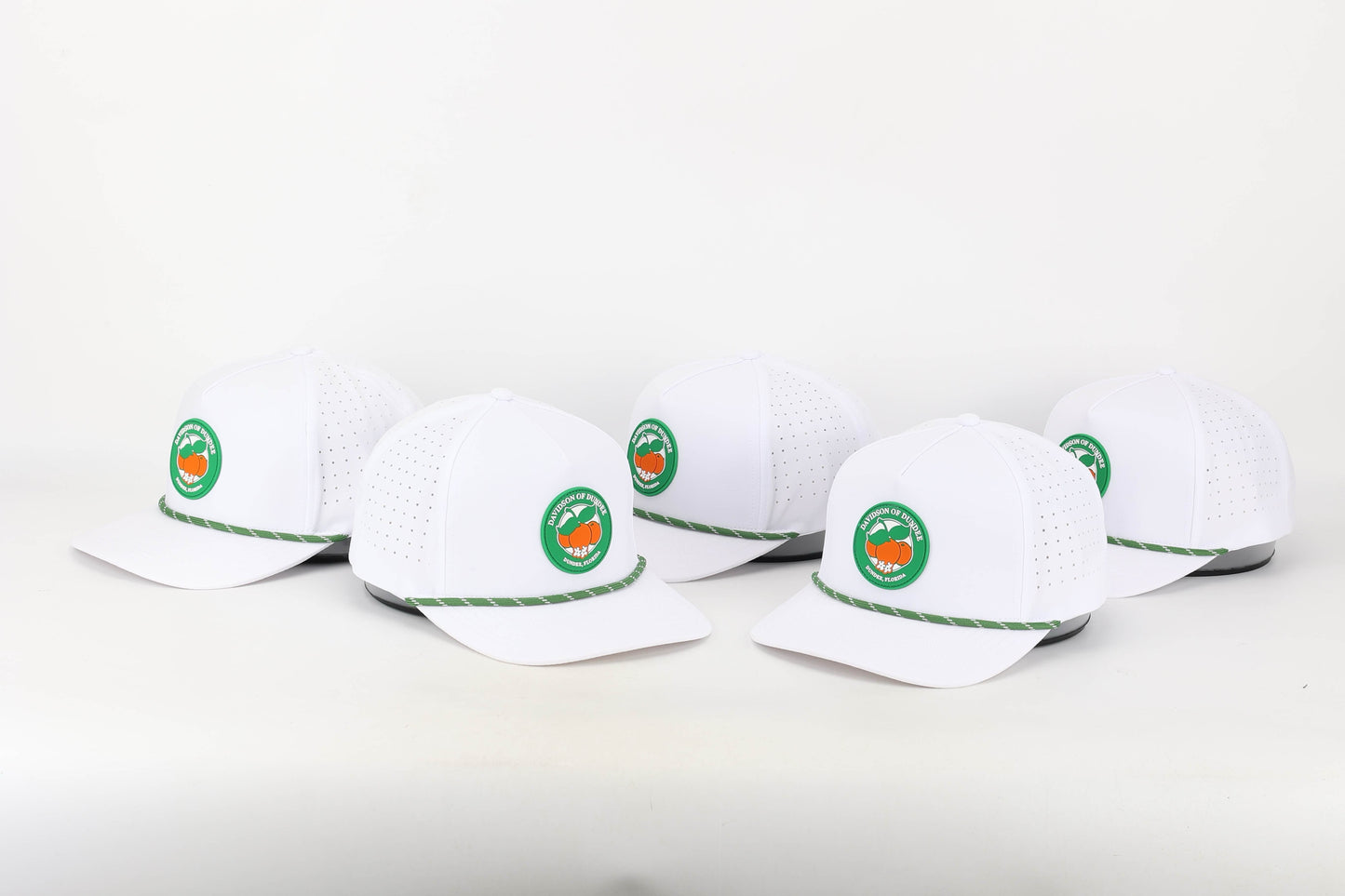 Performance Rope Hat - White or Black, Silicone Patch Logo